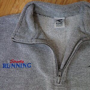 Strictly Running Heather Gray 1/4 Zip Pullover